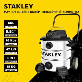 MÁY HÚT BỤI CÔNG NGHIỆP 3 CHỨC NĂNG 60L STANLEY SL19199-16A (5,5 peak HP)